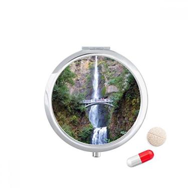 Imagem de Cascata Florestal Ciência Cenário Natureza Caixa de Armazenamento de Remédio Dispensador
