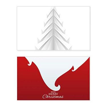 Imagem de Árvore de Natal abstrata branca Origami feriado Feliz Natal Cartão de parabéns Mensagem de Natal