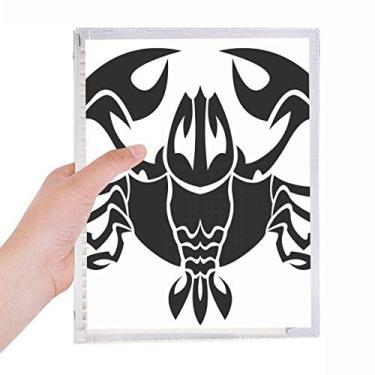 Imagem de Caderno com símbolo do signo do zodíaco de Constelação de câncer e folha solta diário recarregável