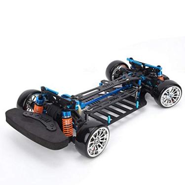 Imagem de Moldura para base de rodas, chassi de fibra de carbono, moldura para base de rodas Rc com 4 peças de amortecedores, moldura de qualidade para modelos de carro Tt01/Tt01E 1/10 RC
