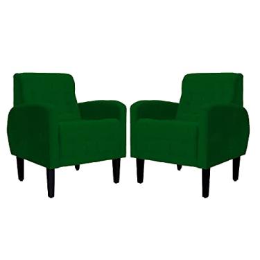 Imagem de Kit 02 Poltronas Luiza Para Escritório Suede Cores - DS Estofados