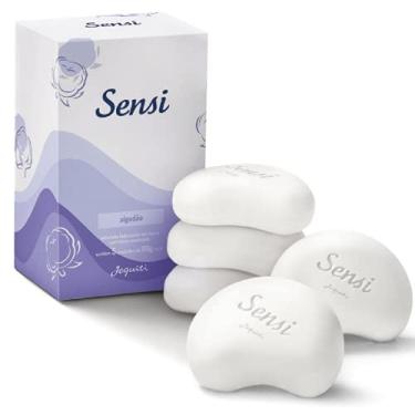 Imagem de Sabonete Hidratante em Barra, Sensi, Algodao, Jequiti, 5 X 90 G