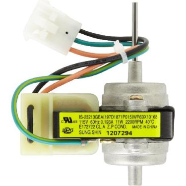 Imagem de GE WR60X10168 Conjunto de motor de ventilador condensador OEM genuíno para refrigerador GE