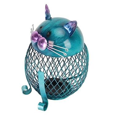 Imagem de Mealheiro para Gatos, Cofrinho de Animal de Ferro Feito à Mão para Sala de Estar