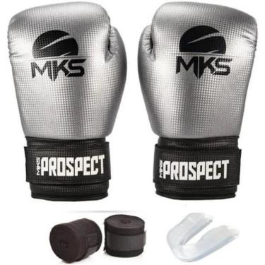 Imagem de Kit Luva De Boxe Muay-Thay + Bandagem + Bocal MKS-Unissex