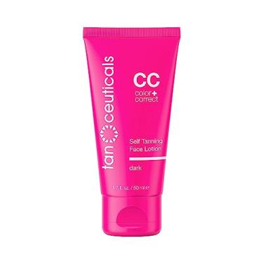 Imagem de Tanceuticals Facial Self Tanner - CC Self Tanning Lotion for Face Gives Natural, Long Lasting Sunless Tan - Fresh Coconut Scent - Won't Clog Pores or Cause Acne - Easy to Apply - Dark Shade 50ml