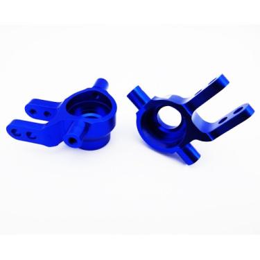 Imagem de Atomik RC Bloco de direção de liga, azul serve para Slash 1/10 4X4 e outros modelos – substitui a peça 6837