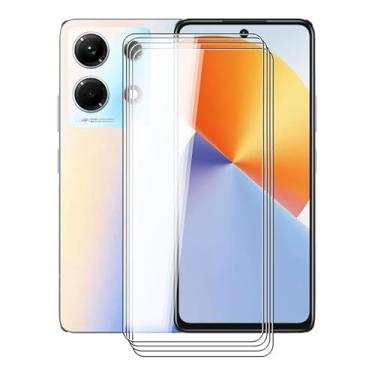 Imagem de KJYFOANI Película protetora de vidro temperado para Infinix Note 30 VIP, [4 unidades] de alta transparência [dureza 9H] [livre de bolhas] película protetora de vidro temperado para Infinix Note 30 VIP de 16,78 cm.