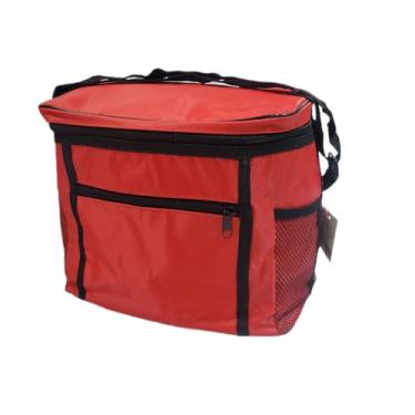 Imagem de Bolsa Térmica Cooler Marmita Cerveja Fitness Praia 10l (Vermelho vivo)