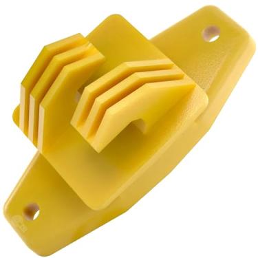 Imagem de Isolador Tipo W Amarelo Para Cerca Elétrica - 100 Unidades