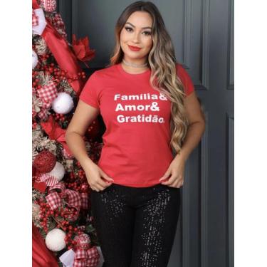 Imagem de Camisetas Tshirt Natal Vermelho Jesus Final De Ano Moda Algodão - Ana