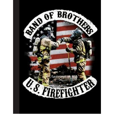 Imagem de Band Of Brothers US Firefighter Notebook: Firefighter Maltese Cross symbol of the fire service | Gifts for Firemen Lovers | Fire Department Dept Thin Red Line Member