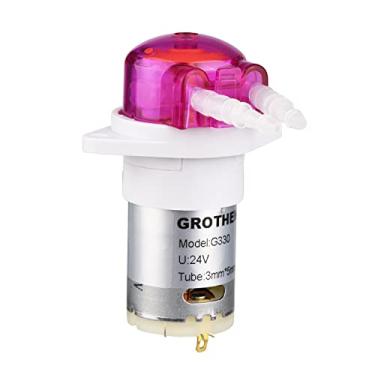 Imagem de Daconovo Bomba peristáltica Dosadora Minibomba Líquido Bomba de água autoescorvante Tubo de silicone para laboratório de tanque de aquário Análise química 24 V 3 mm ID x 5 mm OD ZP