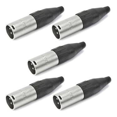 Imagem de Conector Xlr Linha 3 Polos Macho Sa2x Niquelado Santo Angelo