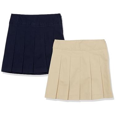 Imagem de The Children's Place Saia plissada para meninas, pacote com 2, Sandy/Tidal pacote com 2, 8