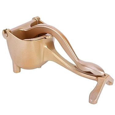 Imagem de Espremedor Manual de Liga de Alumínio, Espremedor de Limão Manual Portátil Doméstico, Espremedor de Limão Laranja, Ferramenta de Cozinha (Ouro)