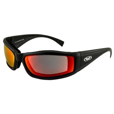 Imagem de Global Vision Óculos de motocicleta STRAY CAT GT RED Stray Cat, lente vermelha G-Tech, armação preta