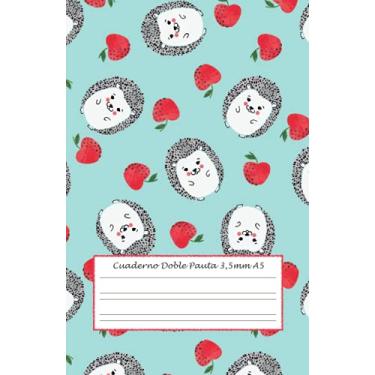 Imagem de Cuaderno Doble Pauta 3,5 mm A5: 50 hojas - 100 páginas - cuaderno doble pauta ancha - cuaderno doble linea sin espiral a5 - cuaderno doble linea a5 - ... - libreta a5 bonita - animales del bosque