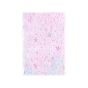 Imagem de Joucien A6 Mini caderno de bolso portátil fofo de pelúcia diário de descompressão - roxo;