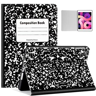 Imagem de Uppuppy Capa para iPad Air 2/1ª geração e para iPad 5ª (2017)/6ª (2018)/Pro 9,7 polegadas composição caderno fofo Kawaii Book Partten Folio a1474 a1475 a1566 a1673 Capa exclusiva para mulheres