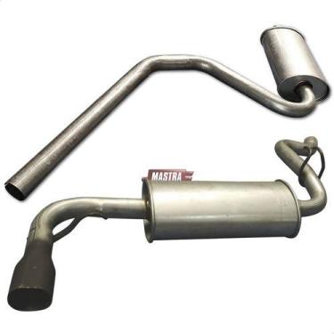 Imagem de Kit Escapamento Abafador + Silencioso Uno G1 1.0 1993 1996 - ScapJá