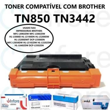 Imagem de Toner Premium Tn3442 Tn-3442 Tn850 Tn-850 Compatível Para L5502dn L510