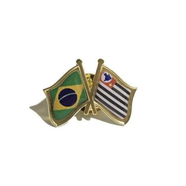 Imagem de Pin Da Bandeira Do Brasil X Estado De São Paulo - Mundo Das Bandeiras