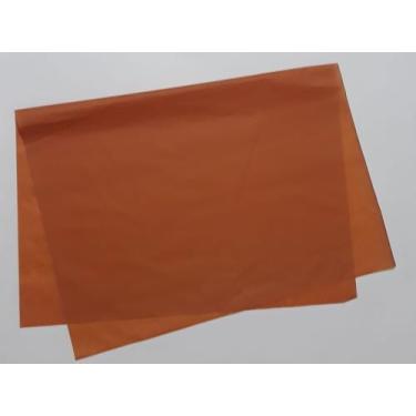 Imagem de Papel de seda 50x70 laranja queimado ac83 - pacote com 100 folhas - AR