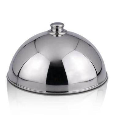 Imagem de Cloche Aço Inox Tampa Para Alimentos 25cm Cobertura Pratos - Ke Home