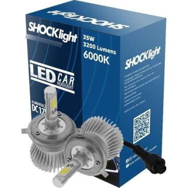 Imagem de Kit Lâmpadas Super Led Headlight H4 6000k 12v 35w Com Reator - Shockli