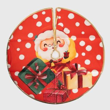 Imagem de Saia Para Árvore de Natal Temática Papai Noel 120cm - Gici Christmas