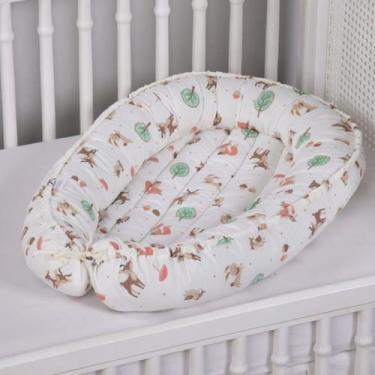 Imagem de Ninho Redutor De Berço Matelado Algodão Estampado - Monzilo Baby Kids,