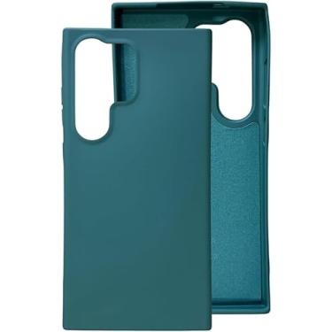 Imagem de Capinha Compatível Com Samsung Galaxy S24, S24 PLUS e S24 ULTRA Linha PREMIUM Colorida Preto, Branco, Vermelho, Azul, Verde, Rosa Transparente Slim Aveludada 3 Camadas (Verde escuro, S24 ULTRA)
