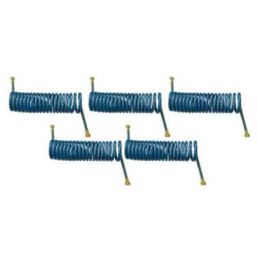 Imagem de 5 Mangueira Espiral Carreta Para Freio A Ar Caminhão Azul 5,5mts - TOP