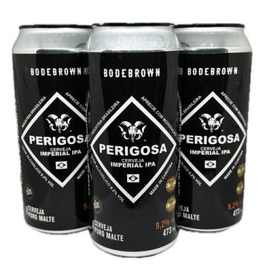 Imagem de Kit 3 Cervejas Perigosa Pale Ale 9,2% Imperial Ipa 473ml - Bodebrown P