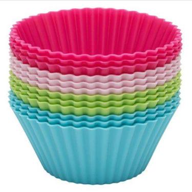 Imagem de Jogo de Formas p/ Muffins Redondo c/12pcs Mimo Style sn11231