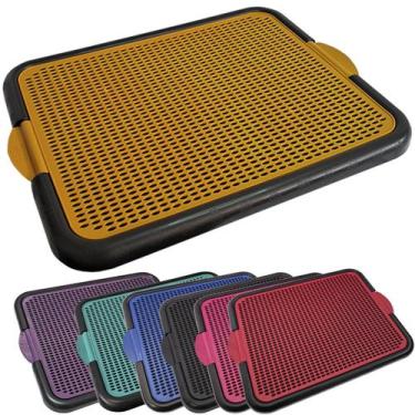 Imagem de Sanitário Canino Higiênico Educador Tapete Plástico Cachorro Cães Sani