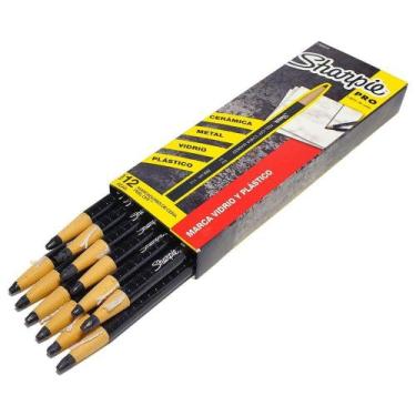 Imagem de Lapis Dermatografico Sharpie Pro Sobrancelha Olho Pele Vidro 12 unidad