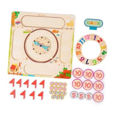 Imagem de Esquirla Jogos de matemática para crianças Jogo de tabuleiro de matemática para crianças Presentes Matemática pré-escolar Material escolar Brinquedos de