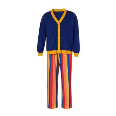 Imagem de MyheroCos Wally Darling Cosplay Costume Adult Men's Rainbow Suit Halloween Costume Outfit (M)