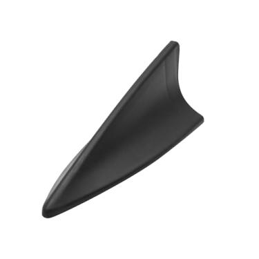 Imagem de uxcell Antena aérea autoadesiva em formato de aleta de tubarão para carro decorativo preto