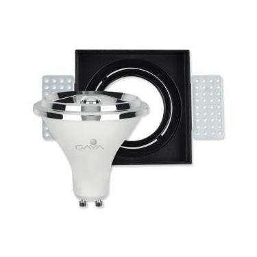 Imagem de Spot Embutir Direcionável Preto Lâmpada Dimerizável 4.8W 2700K