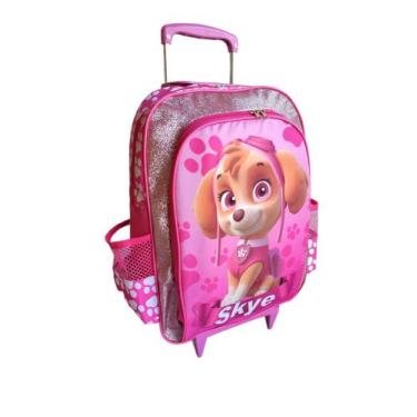 Imagem de Mochila de Rodinhas Mochilete Frozen infantil escolar meninas bolsa ro