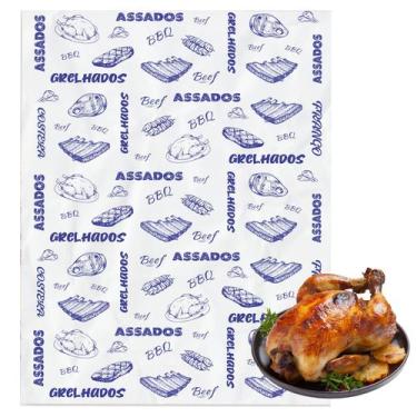 Imagem de Papel Acoplado Barreira c 4k Embrulhar Frango Assado Carne - Mixmall