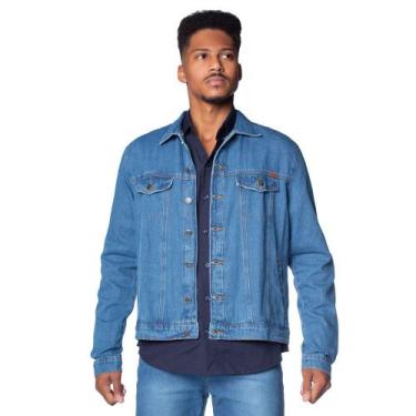 Imagem de Jaqueta Jeans Masculina Max Denim Azul, Azul, M