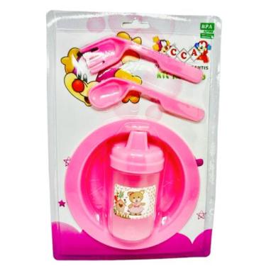 Imagem de Kit Refeição Infantil CCA, Rosa