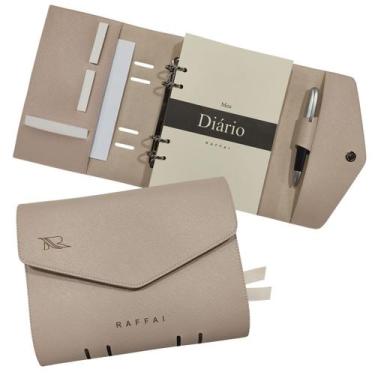 Imagem de Agenda Meu Diário 140-R Personalizado Raffai Couros, Nude