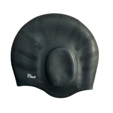 Imagem de Touca de natação p/ hidro esportes aquáticos mergulho praia tampão ouv