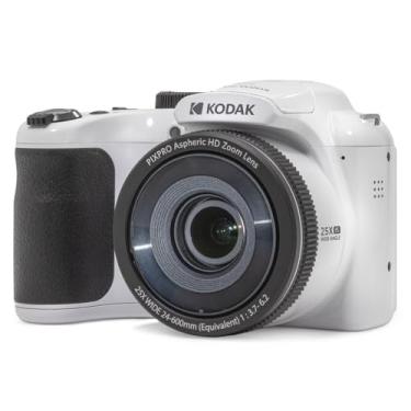 Imagem de KODAK PIXPRO AZ255-WH Câmera digital de 16 MP, zoom óptico de 25x, lente grande angular de 24 mm, estabilização de imagem óptica de vídeo 1080p Full HD de 3 polegadas, câmera vlogging LCD (branca)