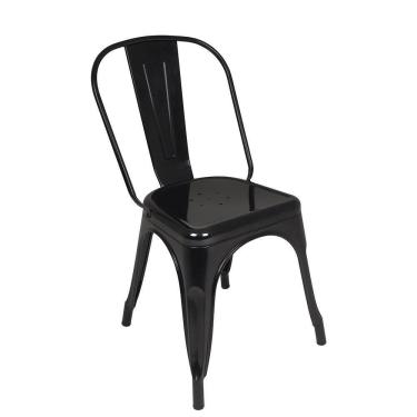 Imagem de Cadeira Em Aço Industrial - Mor Preto